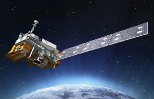 An artist's rendition of NASA's JPSS satellite, which carries a microwave instrument that can monitor Earth's weather from space. Credit: NASA/NOAA.