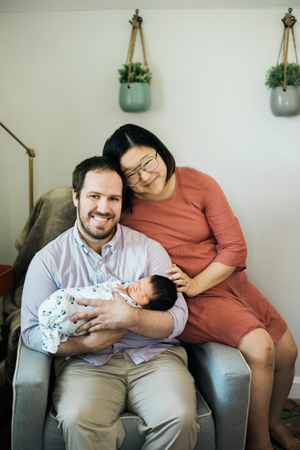 Colton Treadway (left) with wife Brooke (right) and son Eugene (bottom). Photo: Colton Treadway (Click image to download hi-res version.)