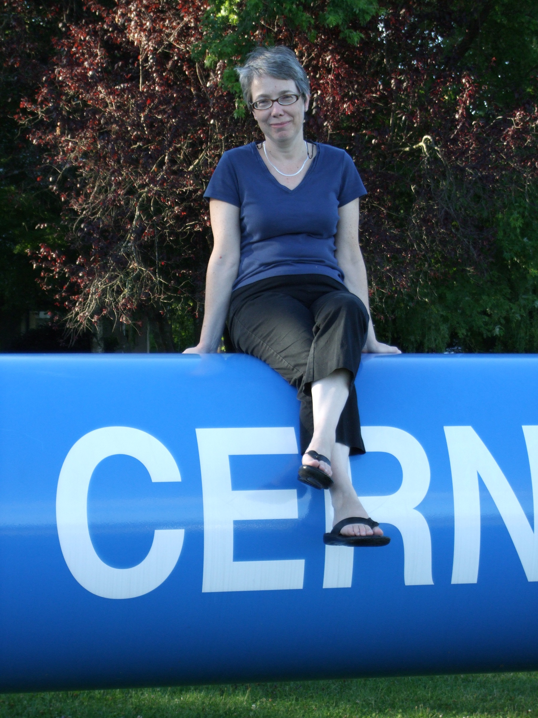 Sarah Eno at CERN. Photo courtesy of Sarah Eno. Click image to download hi-res version.