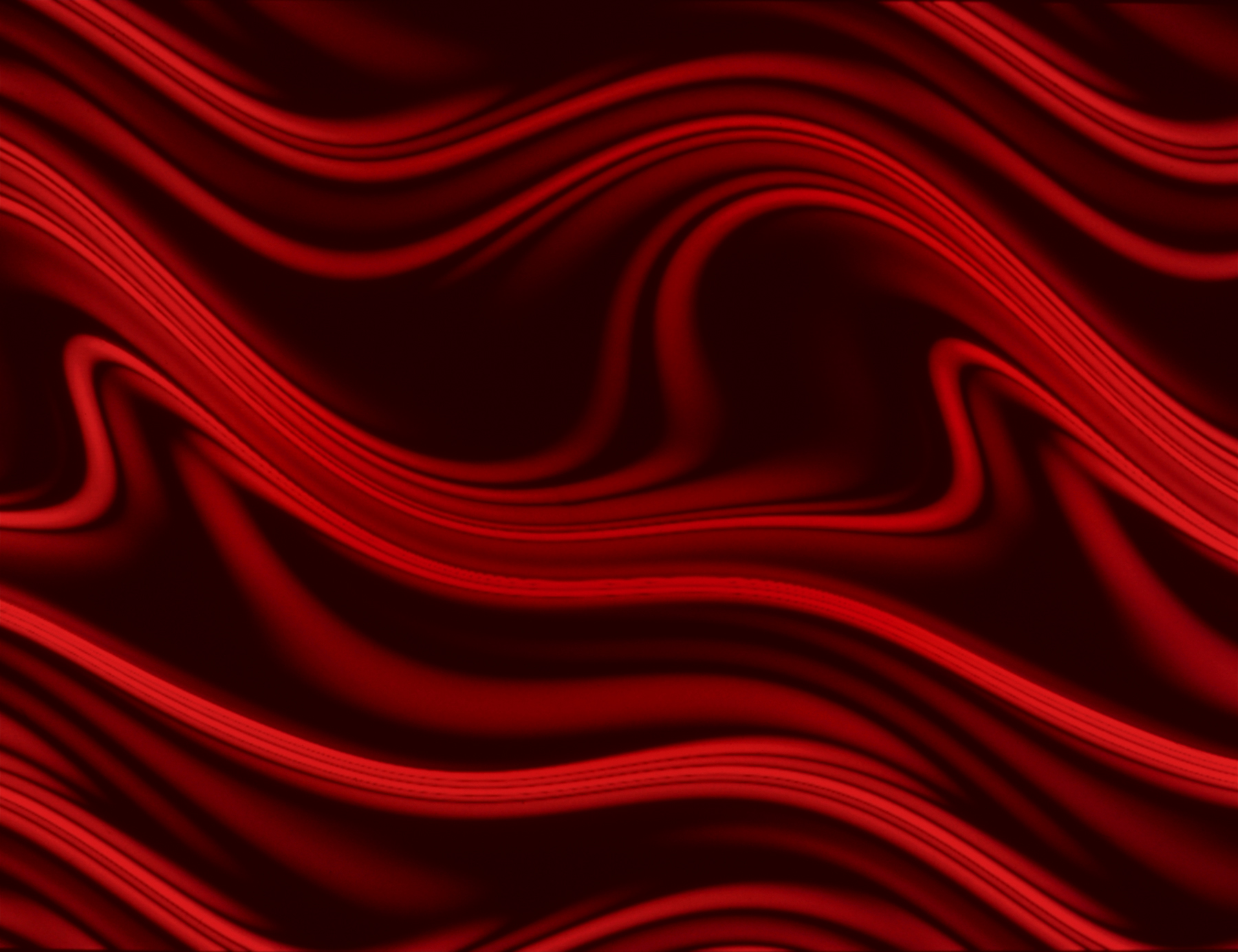 A computer visualization of chaos, which appears as ribbons and swirls of red on a dark background.