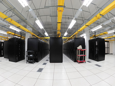 A data center. Image credit: Bob West (Click image to download hi-res version)