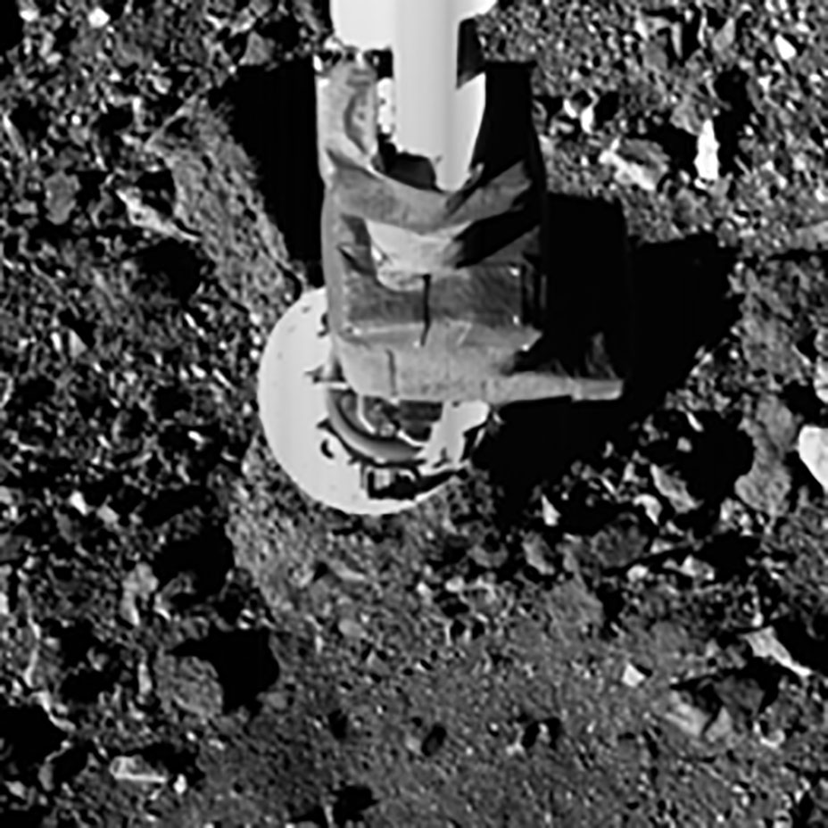 The Small Bodies Node of NASA’s Planetary Data System, which is managed and administered by UMD, catalogues, archives and makes available data on asteroids, comets, meteorites and other small bodies in space, such as the above image of NASA's OSIRIS-REx mission collecting samples on the near-Earth asteroid Bennu.